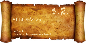 Vild Róza névjegykártya